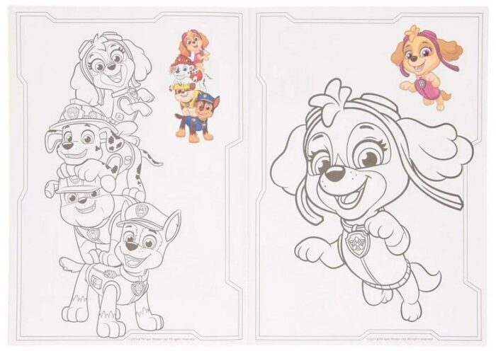 Paw Patrol Książka Kolorowanka + Naklejki 21 x 29,5 cm - obrazek 4