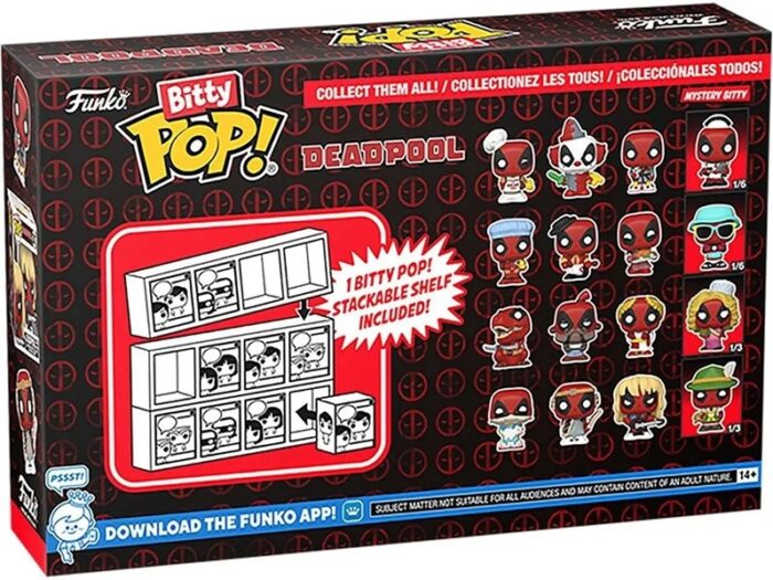 Bitty Pop! Deadpool Sleepover 4-Pack 9,5 cm x 14 cm - obrazek 2