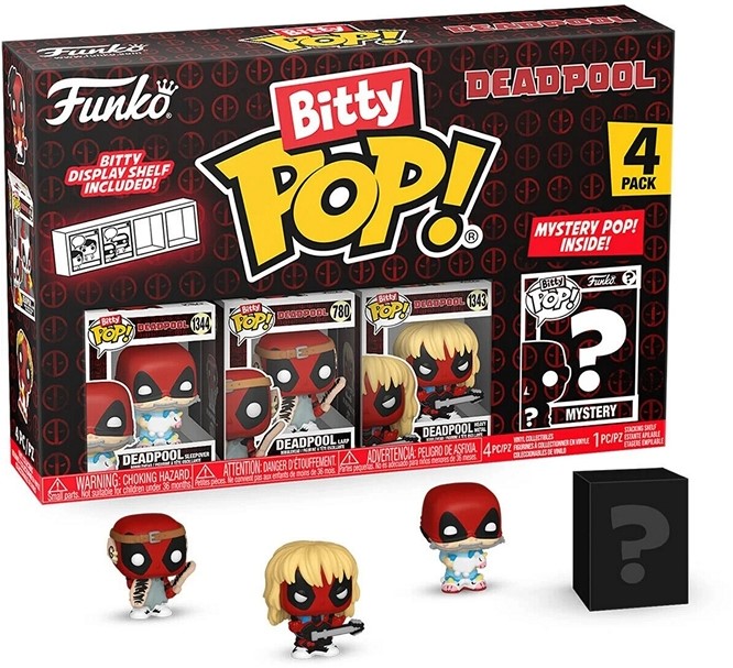 Bitty Pop! Deadpool Sleepover 4-Pack 9,5 cm x 14 cm