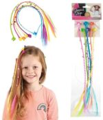 Glamour&Shine 6X Kosmyk Włosów Z Sercami Na Klipsie 10x41 cm