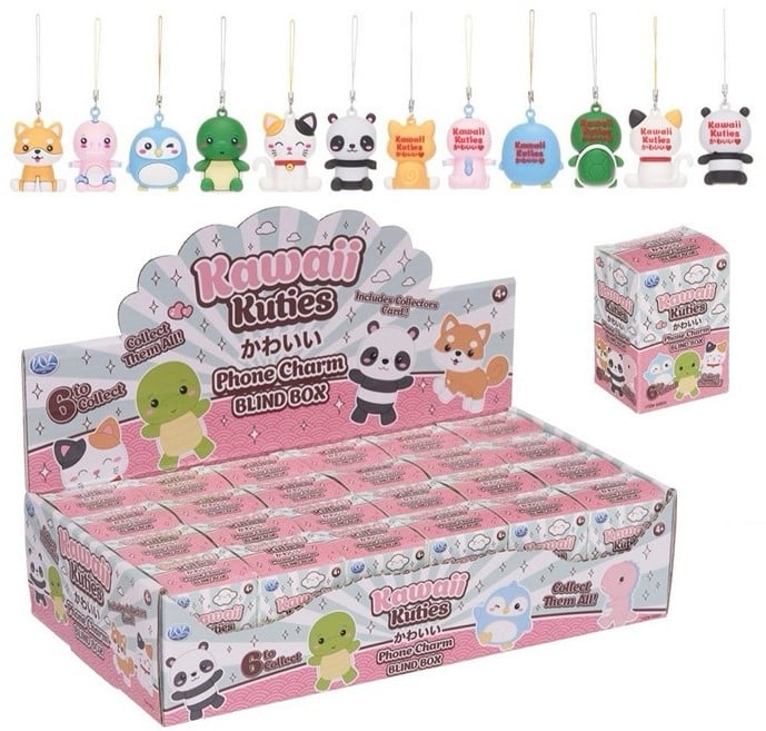 Kawaii Kuties Telefonowy Charms Blindbox 5 cm x 7 cm (6 wzorów)