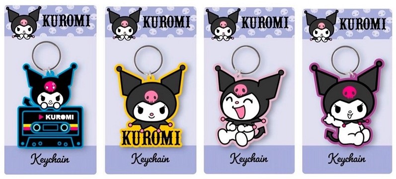 Keychain Kuromi 2D PVC 7X12,5CM (4 wzory)