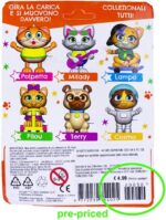 44CATS SUPER FUN WIND-UP FIGURE ON CARD ASSORTED 9,5X13CM - obrazek 3