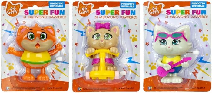 44CATS SUPER FUN WIND-UP FIGURE ON CARD ASSORTED 9,5X13CM - obrazek 5