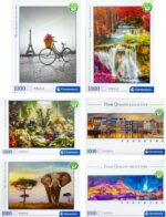 CLEMENTONI HIGH QUALITY PUZZLE 1000PCS 6 ASSORTED 25X34CM