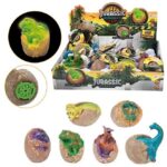 JURASSIC REVIVAL BABY DINO IN EGG WITH LIGHT + SOUND 6 ASSORTED IN DISPLAY (12)