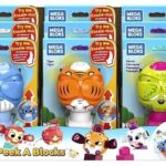 MEGA BLOKS PEEK A BLOCKS ZWIERZĘTA (9 wzorów) 10 cm x 14 cm