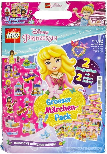 XL-BLINDBAG LEGO DISNEY PRINCESS 24X37CM (2X MAGAZINES + 2X LEGO EXTRAS)