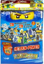 XL-BLINDBAG LEGO NINJAGO HELDEN-POWER 24X37CM (3X MAGAZINES + 3X LEGO EXTRAS)