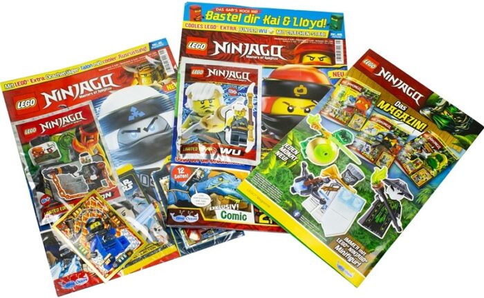 XL-BLINDBAG LEGO NINJAGO HELDEN-POWER 24X37CM (3X MAGAZINES + 3X LEGO EXTRAS) - obrazek 2
