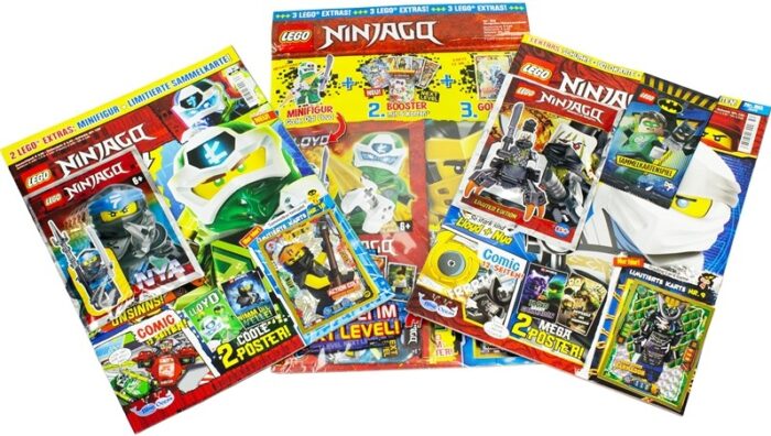 XL-BLINDBAG LEGO NINJAGO HELDEN-POWER 24X37CM (3X MAGAZINES + 3X LEGO EXTRAS) - obrazek 2