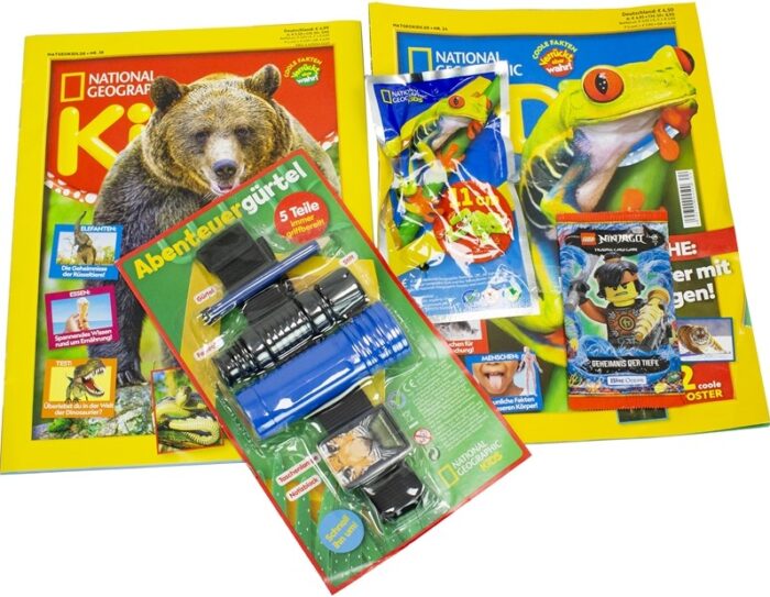 XL-BLINDBAG NATIONAL GEOGRAPHIC KIDS SUPERGENIALE 24X37CM  (2X MAGAZINES + 2X EXTRAS) - obrazek 2